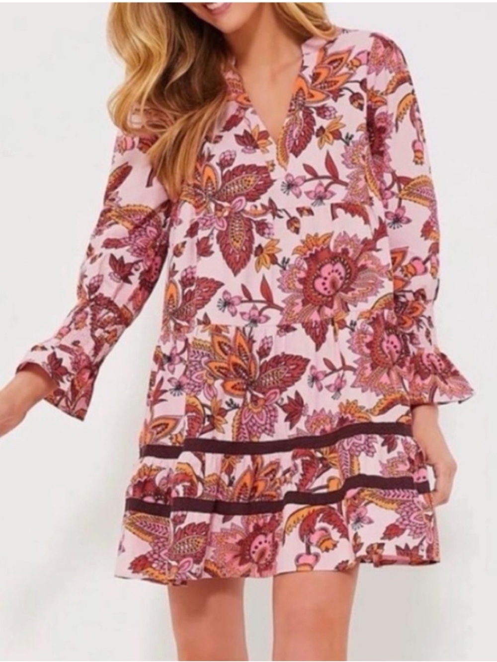 Tuckernuck Beach Sunset Chintz Kenzo Cover-Up Dress Size XL - Picture 1 of 9